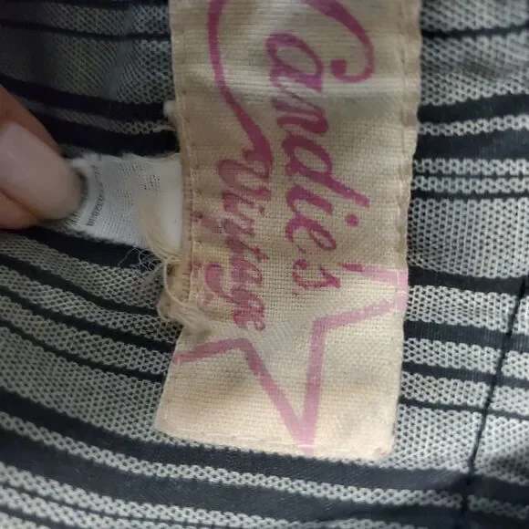 Candies 90s pleated overall denim dress - Picture 2 of 7